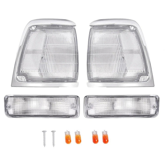 For 1992-1995 Toyota Pickup 2WD 4PCS Corner Lamps + Turn Signal Lamps Assembly
