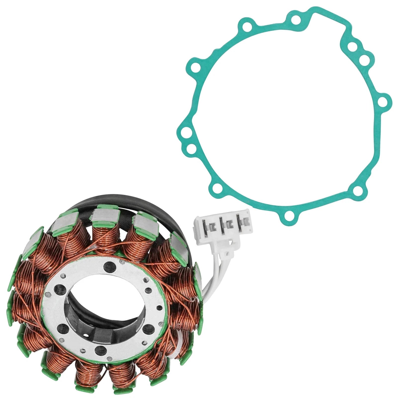 Generator Stator And Gasket For Kawasaki Ninja ZX-6R ZX6R ZX600P ZX600 P 2007-08