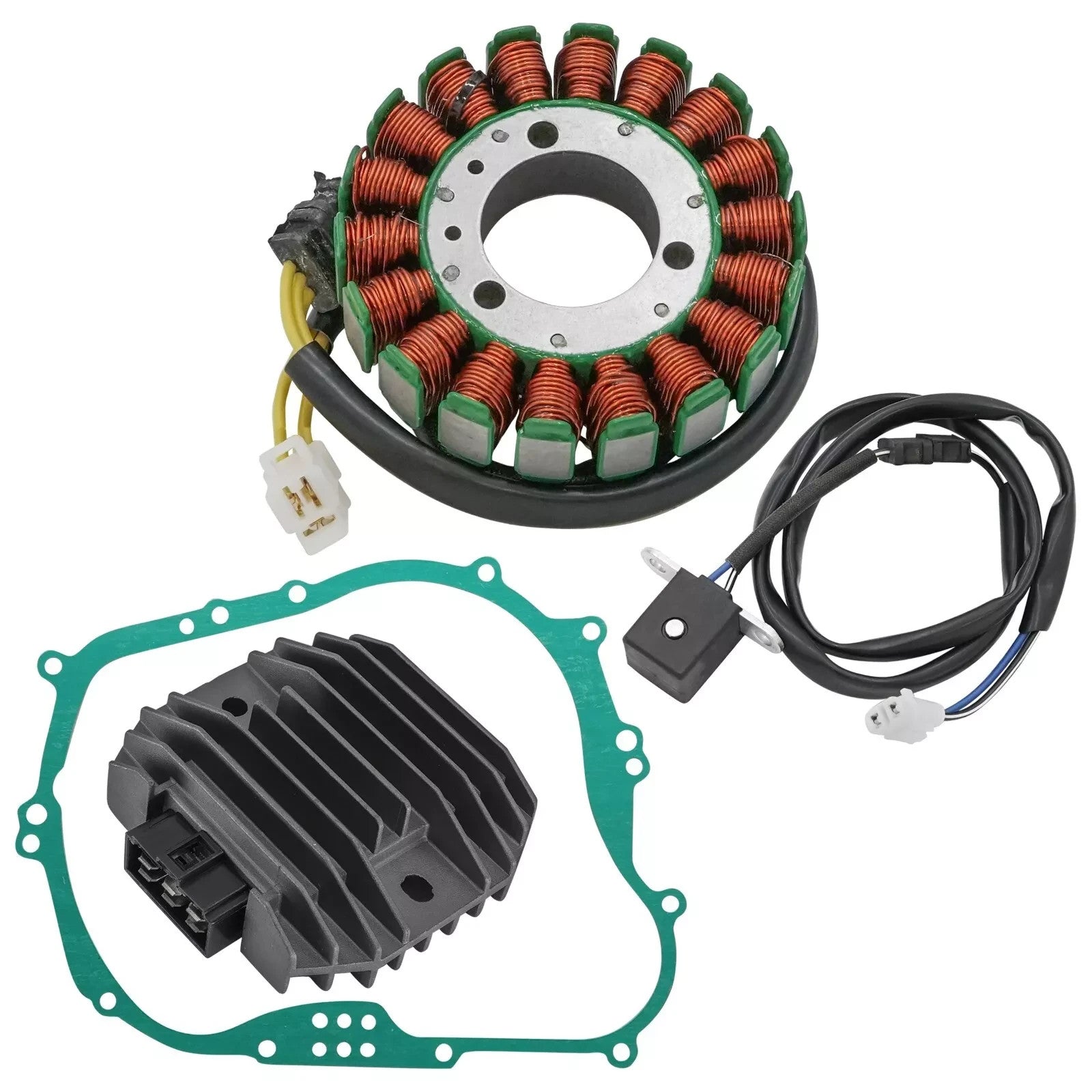 Stator & Gasket & Regulator for Kawasaki Bayou 300 KLF300 2X4 1992 1993-2001