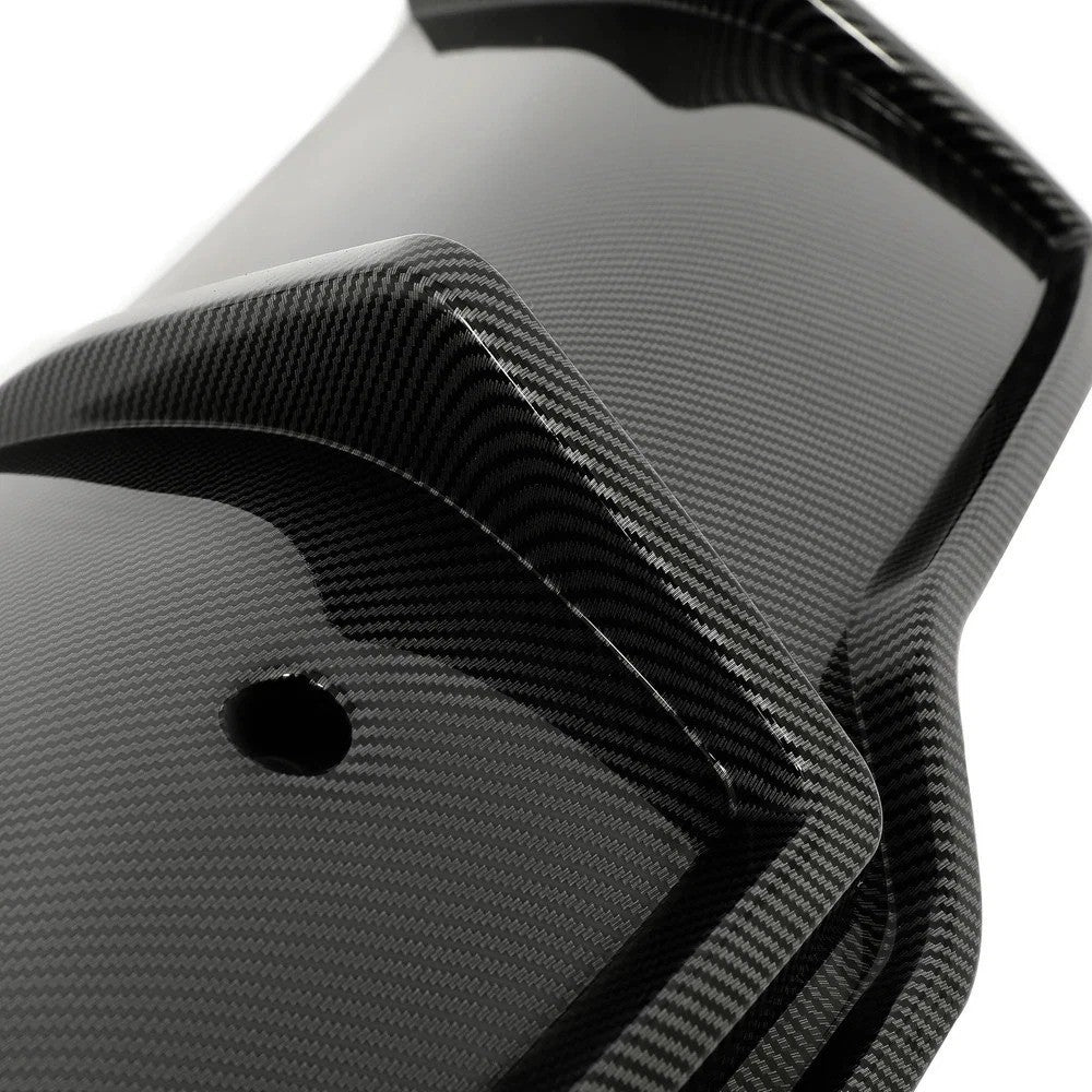 HECASA Carbon Fiber Color ABS Rear Lip Bumper Diffuser For Tesla Model 3 2017-23