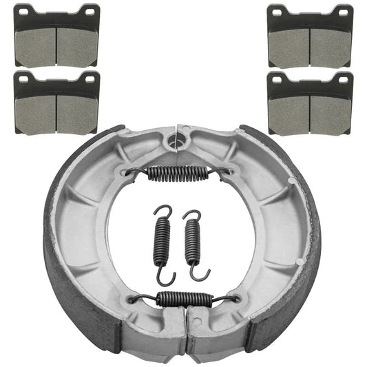 Front Brake Pads & Rear Brake Shoes for Yamaha XV750 Virago 750 1988-1997