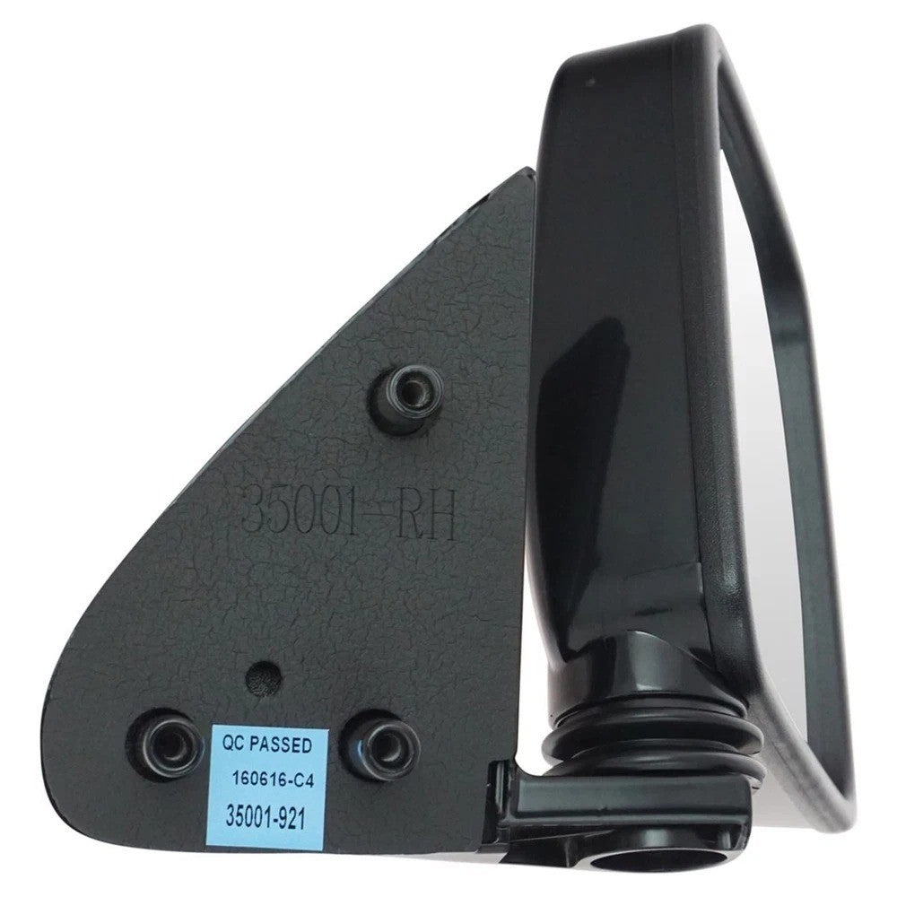 Black Manual Side View Mirror Left/Right Pair Set For Pathfinder D21 Truck