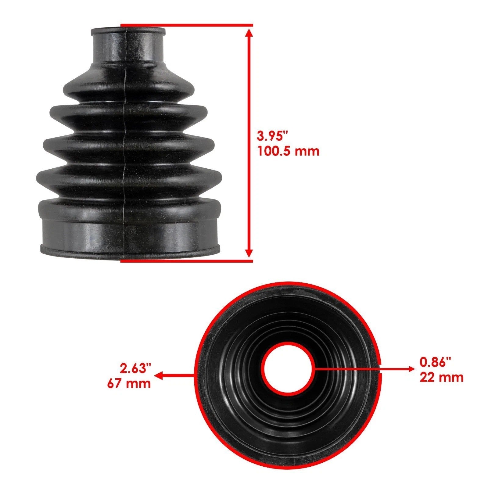 Rear Axle Outer And Inner CV Boot Kit for Polaris Ranger 800 4X4 EFI 2011 13 14