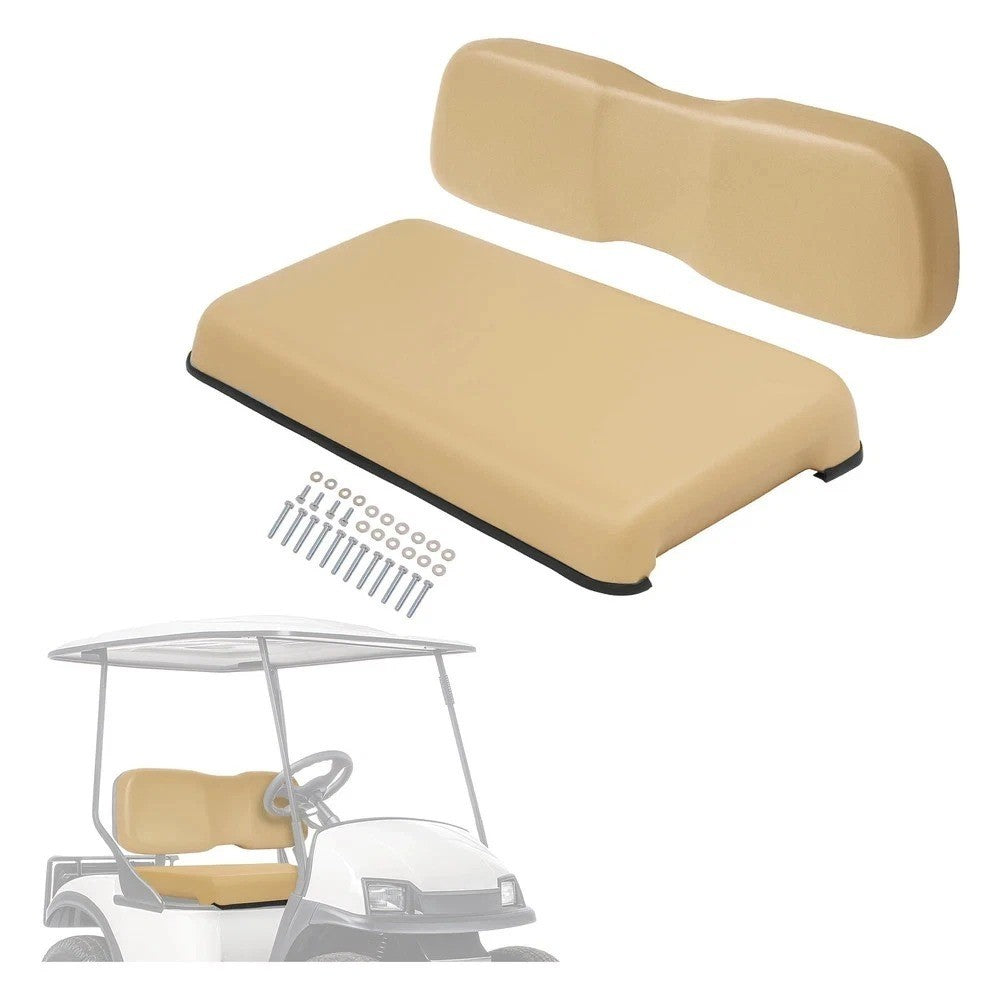 Front Seat Bottom Cushion& Backrest Assembly For Club Car DS 01-12 Golf Cart Tan