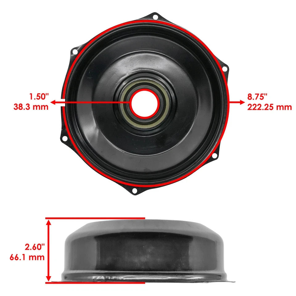 43010-HR3-A20 Rear Brake Panel & Drum For Honda Rancher 420 TRX420 2014-2024