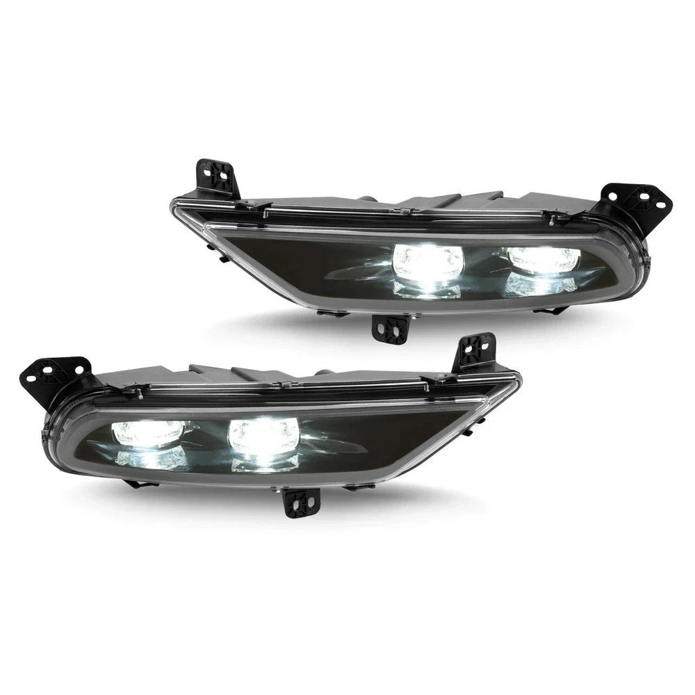 Front Fog Lights Black LED For Chrysler 300 2015-2024 Left and Right 68294009AA