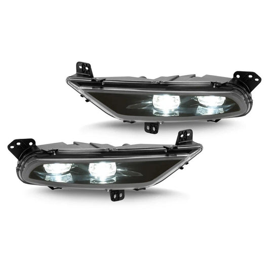 Front Fog Lights Black LED For Chrysler 300 2015-2024 Left and Right 68294009AA