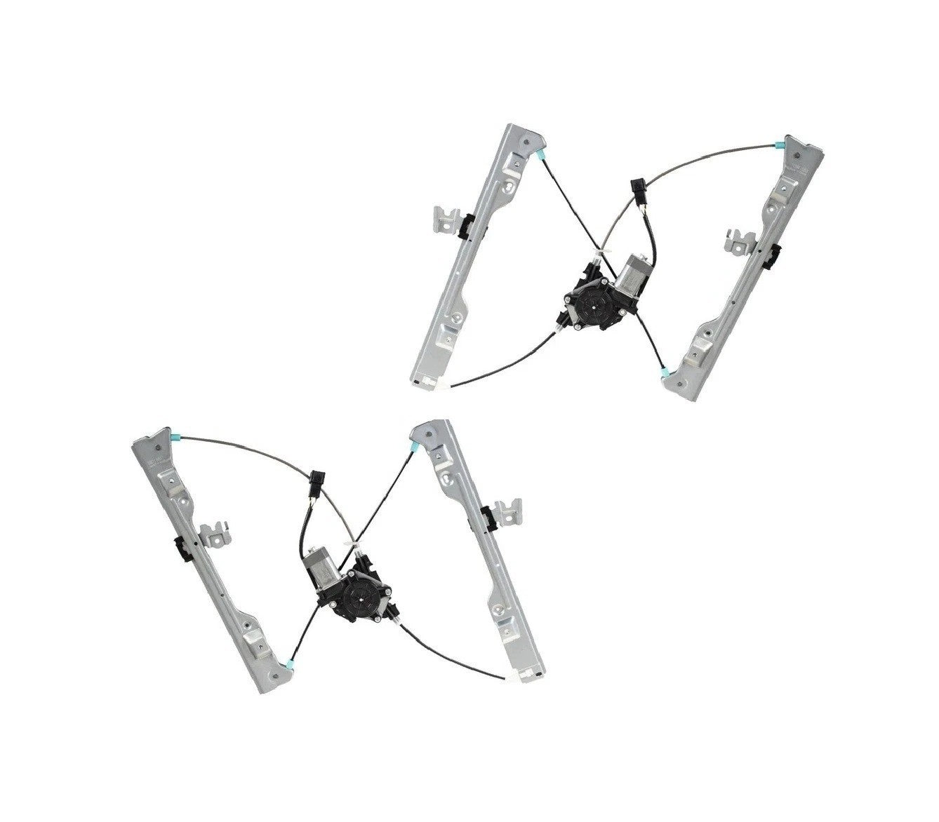 Front Power Window Motor & Regulator Assembly Set Fits 2007-2010 Nissan Altima