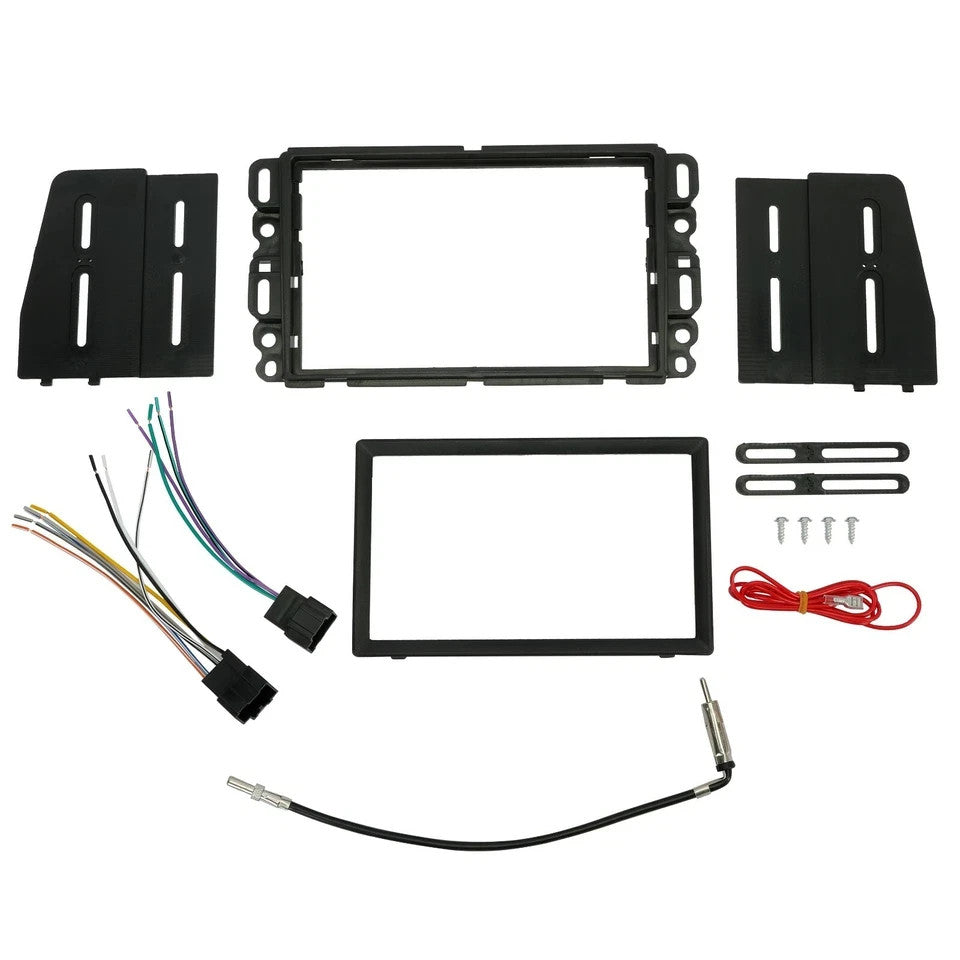 Car Radio Stereo 2Din Dash Kit Harness for 07-14 GMC Sierra 07-09 SUZUKI XL-7