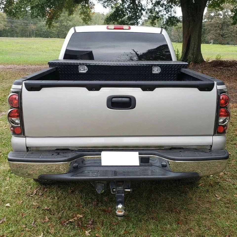 For Chevy Silverado Sierra 99-07 Tailgate Cap Molding Cover + Handle Bezel Trim