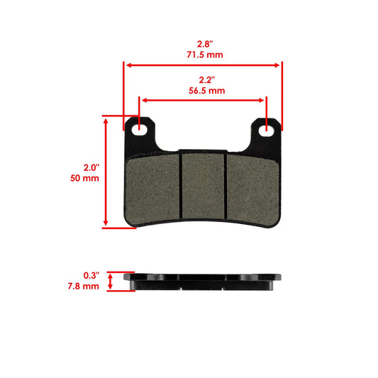 Front Brake Pads for Suzuki GSXR750 GSX-R750 2004 2005 2006 2007 2008 2009 2010