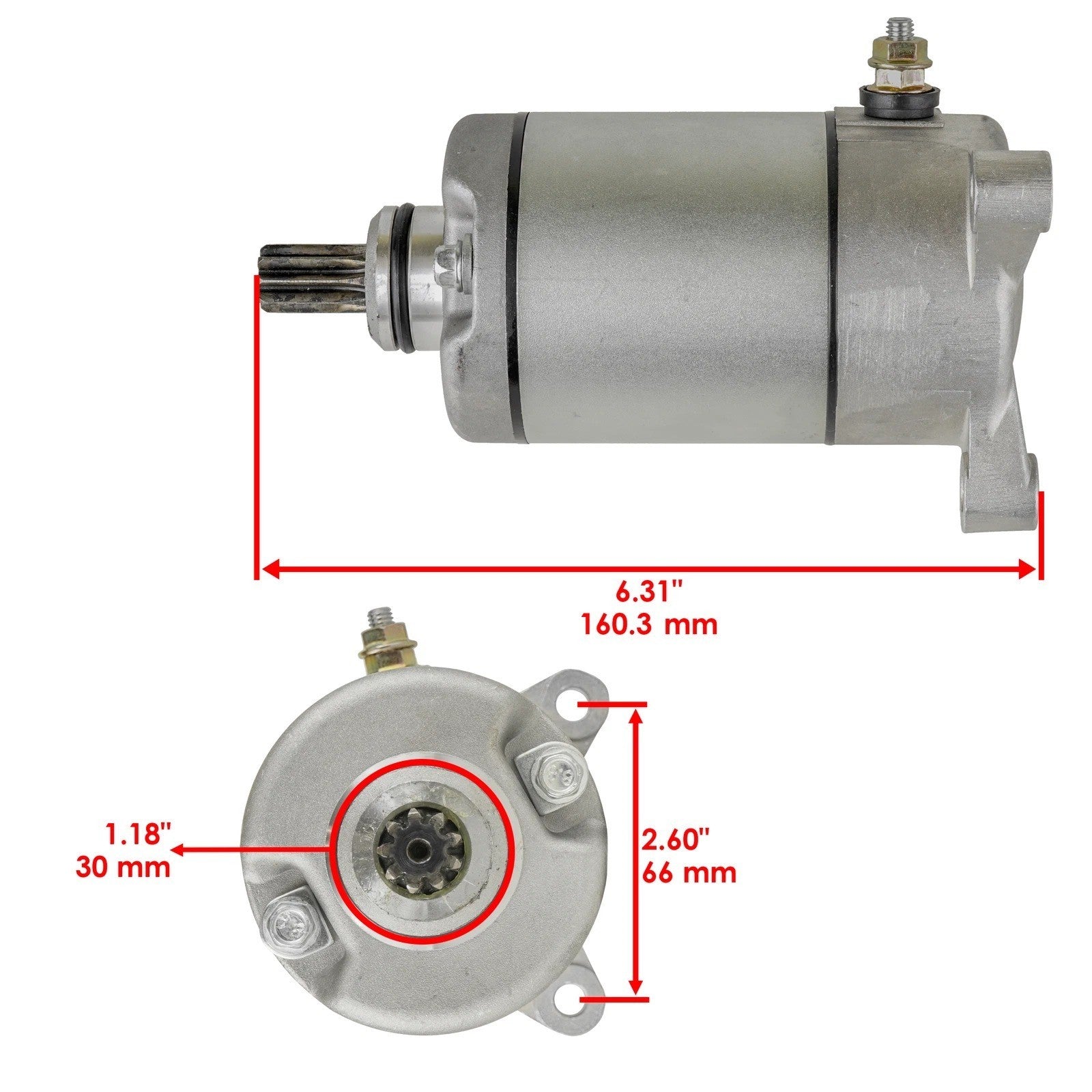 Starter for Polaris Scrambler 500 4X4 1997 1998 1999 2000 2001 2002 2003-2008