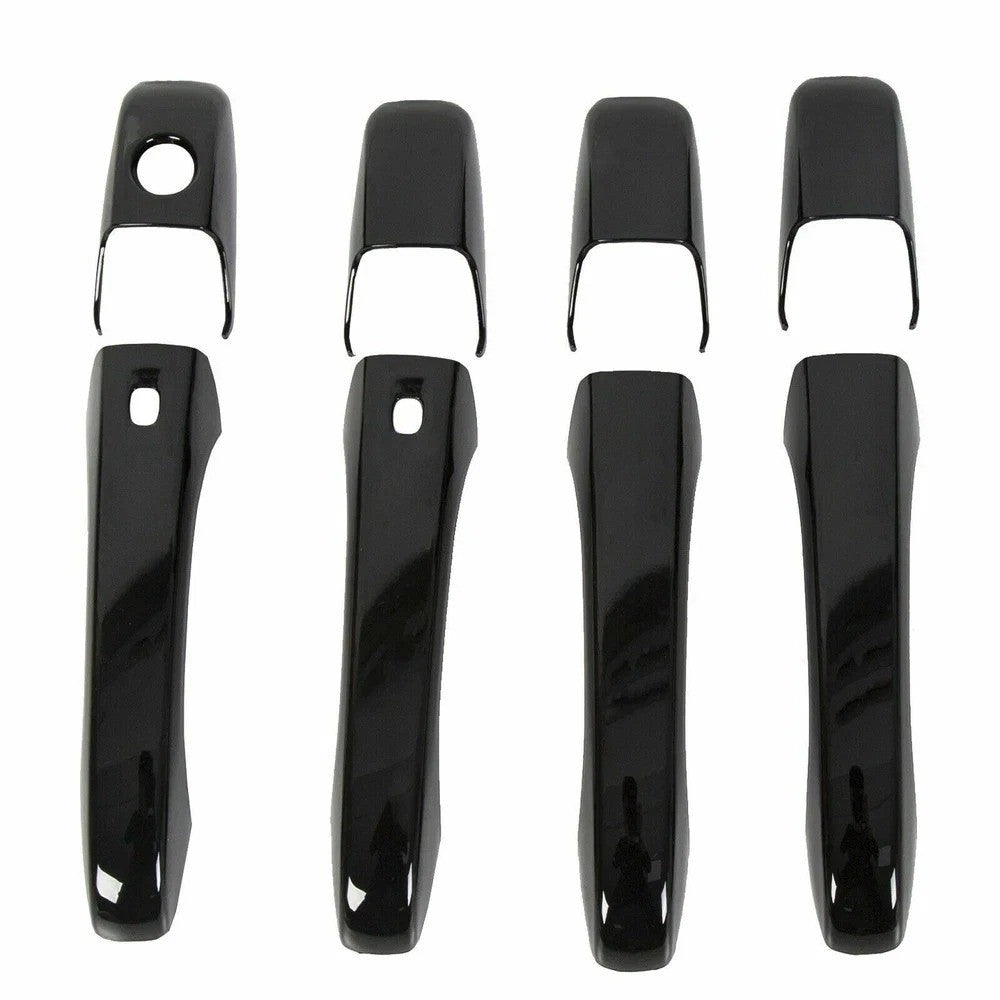 4x Exterior Door Handle Decor Cover Trim for Jeep Grand Cherokee 2011-2019 Black