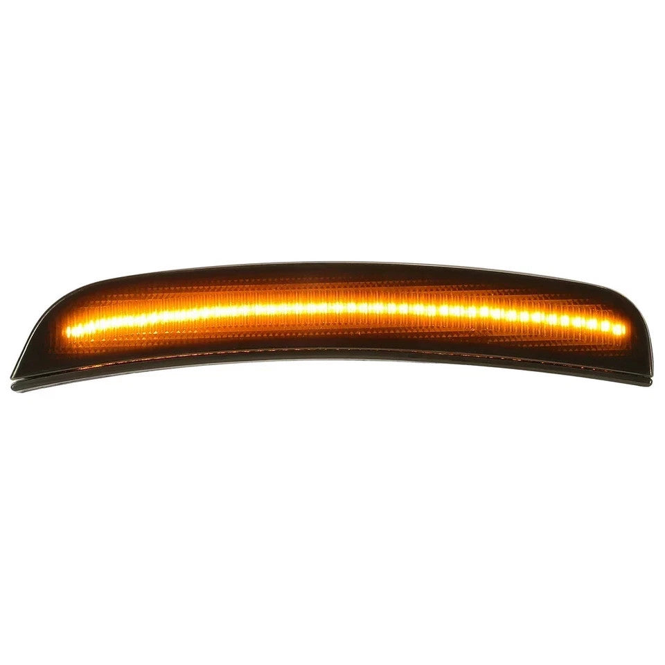 For Dodge Charger 2015-2023 Front Rear Bumper Side Marker Light Lamps Smoked LED
