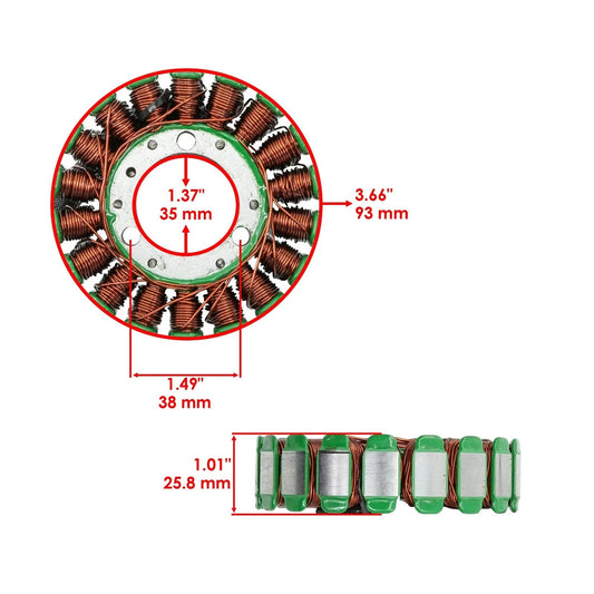 Caltric Stator & Regulator Rectifier For Honda Sportrax 300 TRX300EX 1993-2006