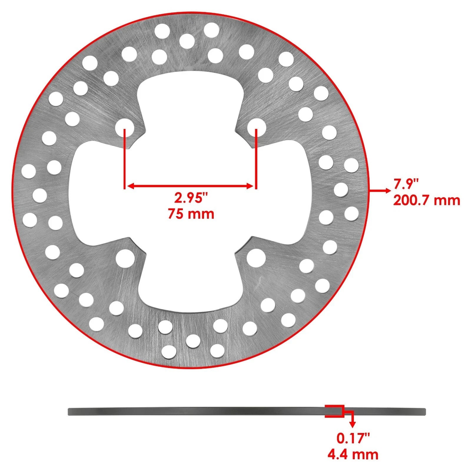 2 Front Brake Disc Rotor Pad for Kawasaki Prairie 650 KVF650A KVF650B 2002-2003