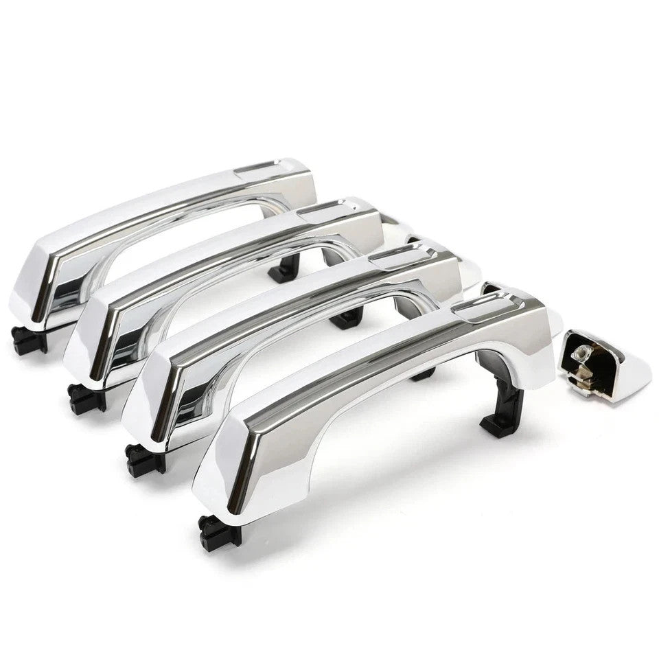 For Hummer H3 H3T 2006-10 07 08 09 Chrome Exterior Outside Door Handle Set of 4