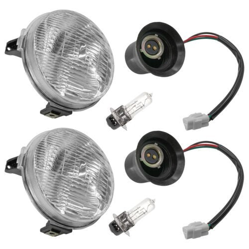 Caltric Left And Right Headlight Kit For Yamaha Rhino 700 YXR700 4X4 2008-2013