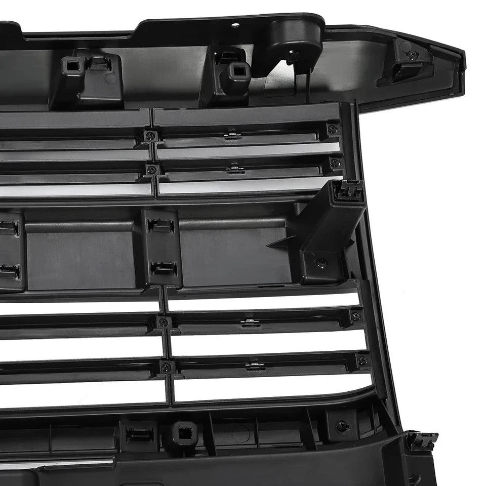 Fits Silverado 2500 HD 3500 HD 2015-2019 Factory Style Grille Hood Black Painted