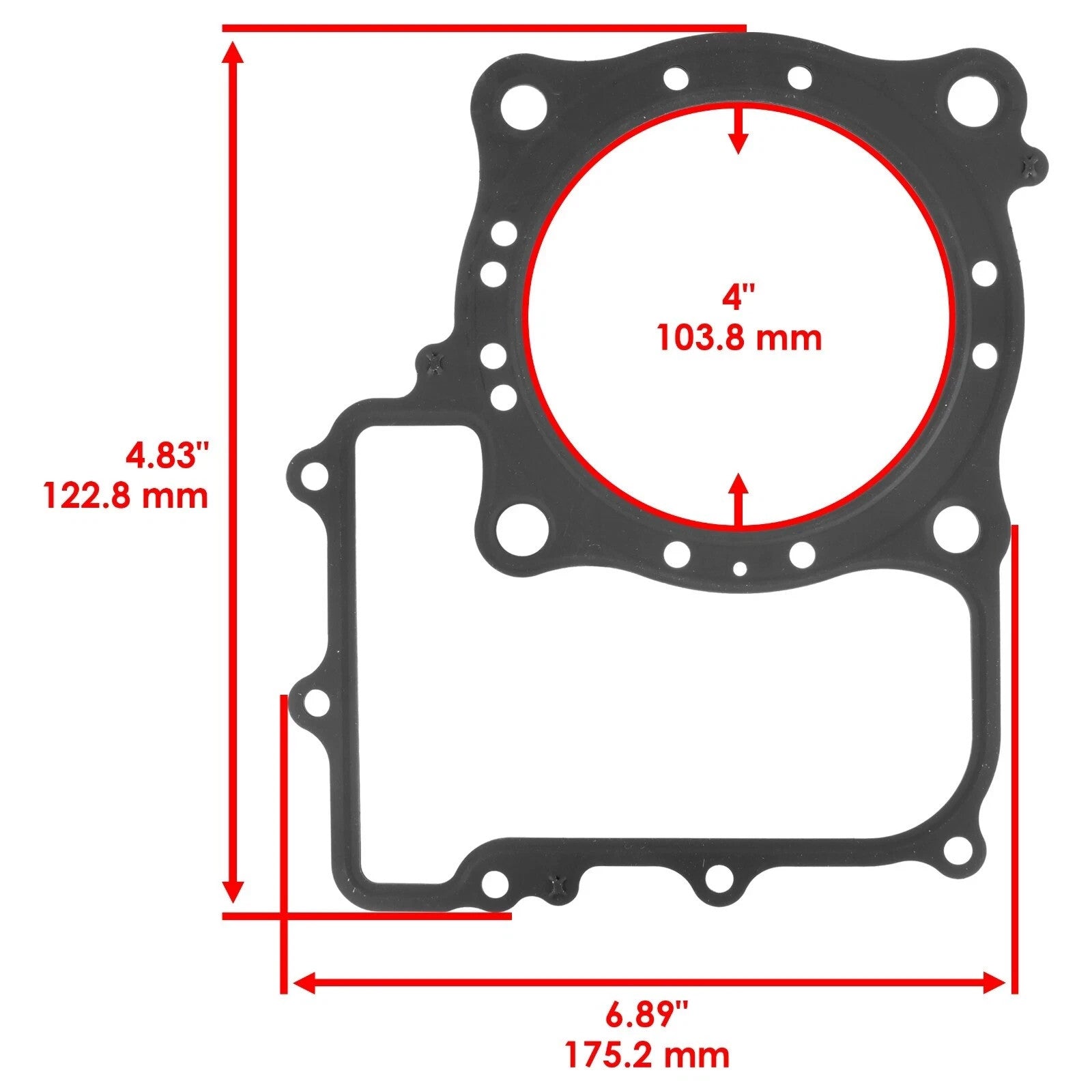 Cylinder Head Gasket fits Honda TRX680F TRX680FA Rincon 680 2006 - 2021