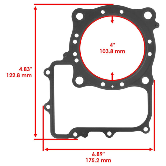 Cylinder Head Gasket fits Honda TRX680F TRX680FA Rincon 680 2006 - 2021