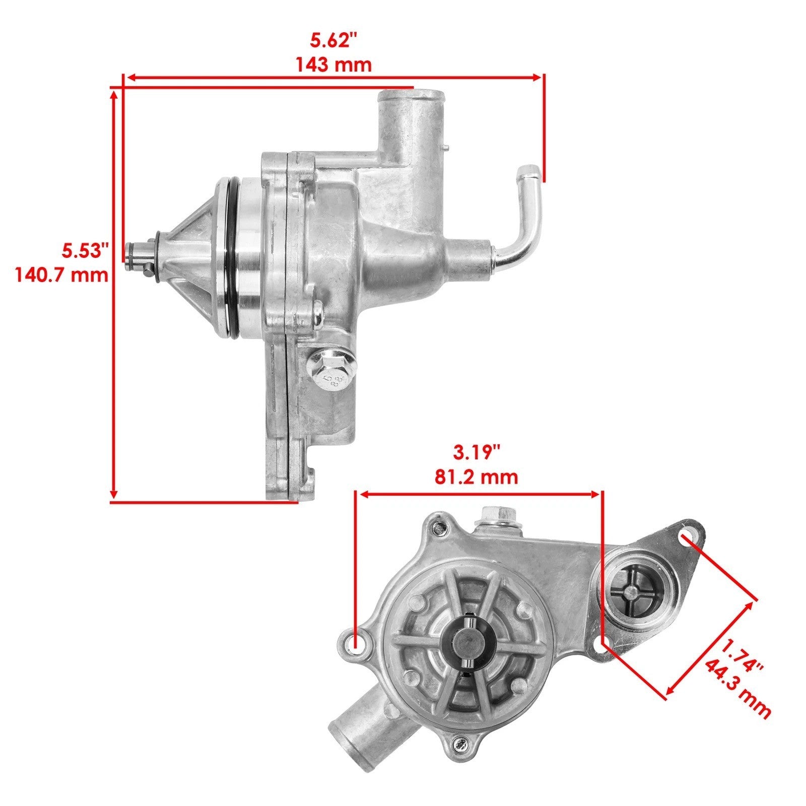 Caltric Water Pump For Suzuki KingQuad LT-A750XZ LT-A750XPZ 2008-2009 2011-2016