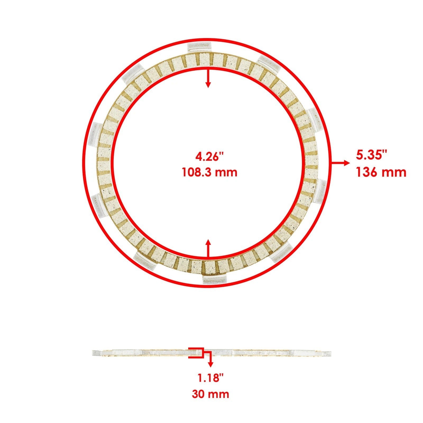 Caltric Clutch Friction Steel Plates and Springs Kit for Honda CRF250F 2019-2023
