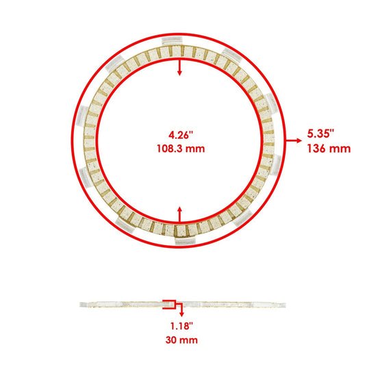 Caltric Clutch Friction Steel Plates and Springs Kit for Honda CRF250F 2019-2023
