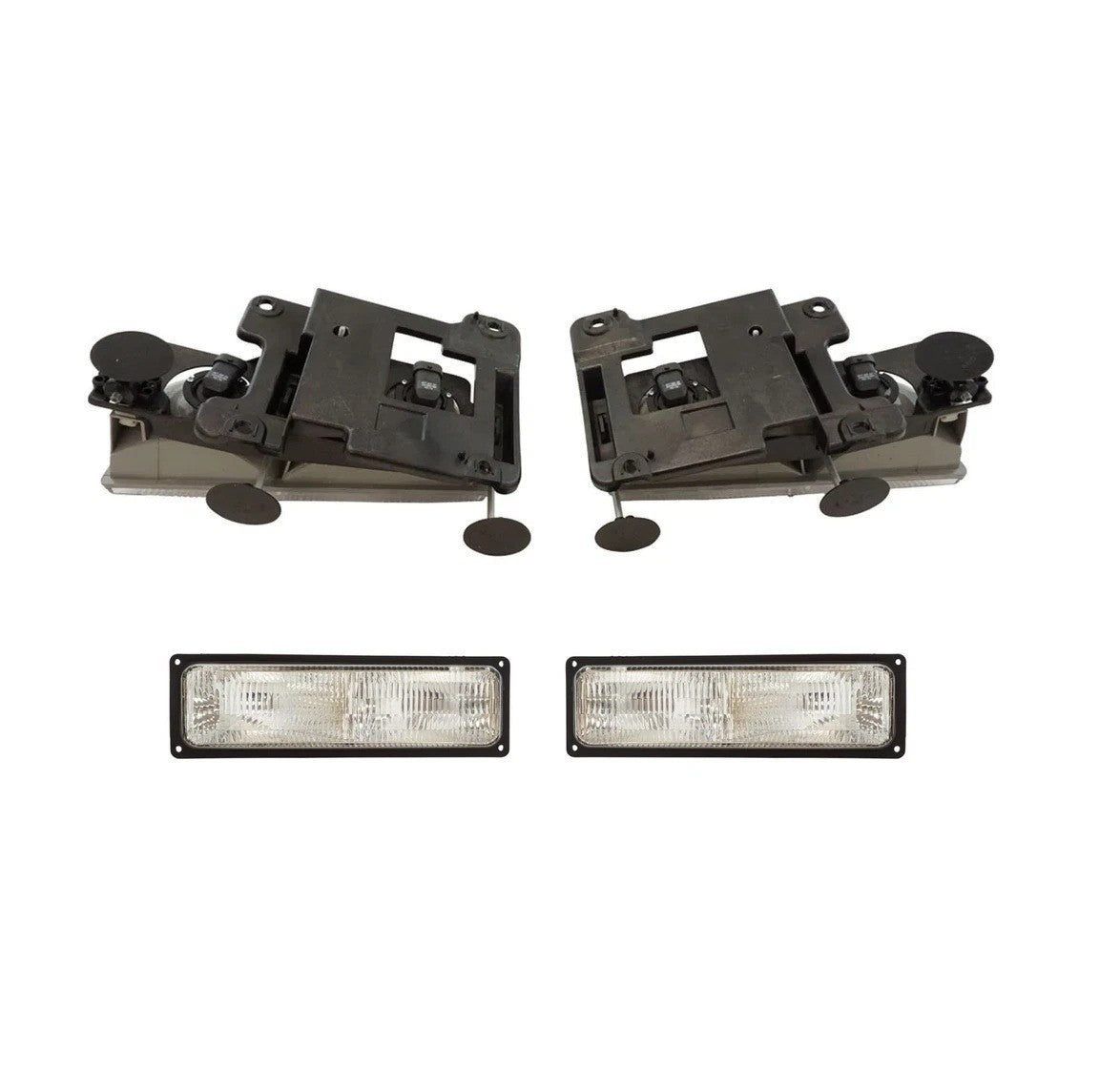 Headlights & Parking Signal Light Set Kit for 94-98 Chevy/GMC C1500 K1500 Truck