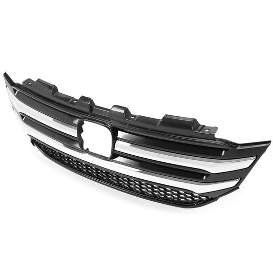 For 2016 2017 2018 Honda Pilot Front Bumper Upper Grille W/Chrome Trim Molding