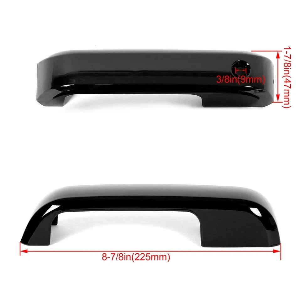 For 2015-2020 Ford F-150 Black Mirror Covers Caps & Black Door Handle Covers