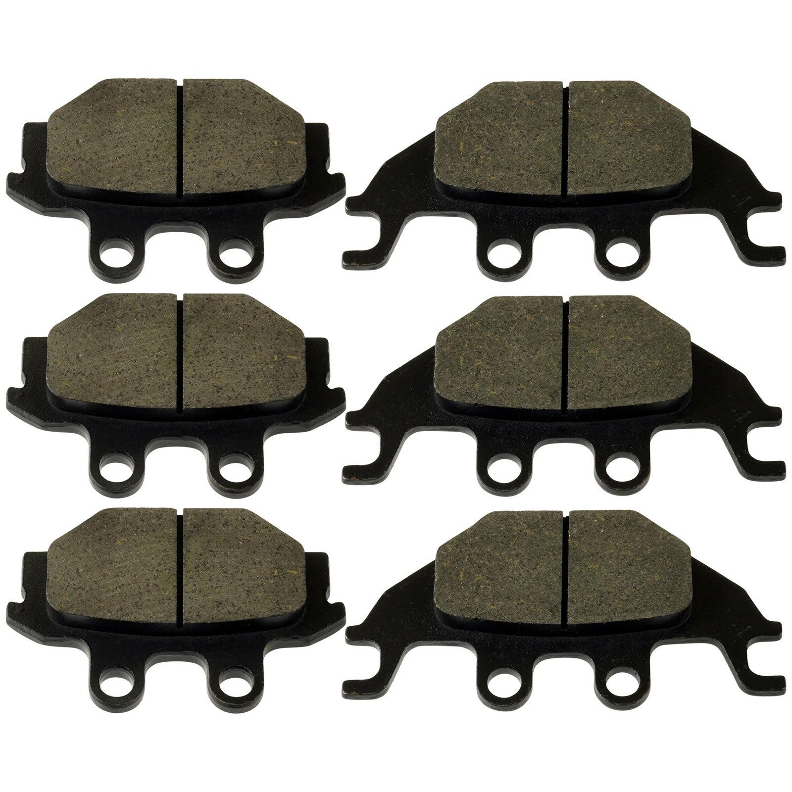 Caltric Front and Rear Brake Pads for Kawasaki KVF300 Brute Force 300 2012-2025