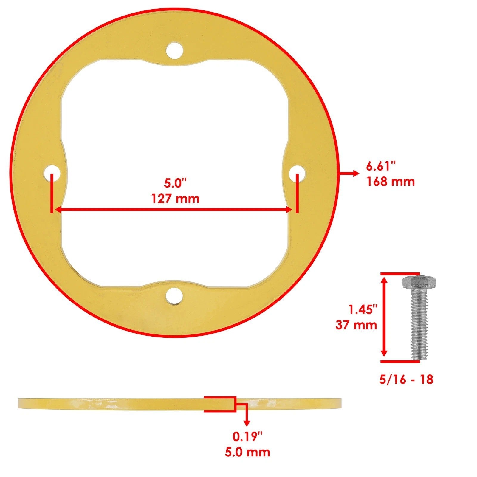50" Deck Spindle Reinforcement Ring for MTD Cub Cadet 285119 6180138 9180142