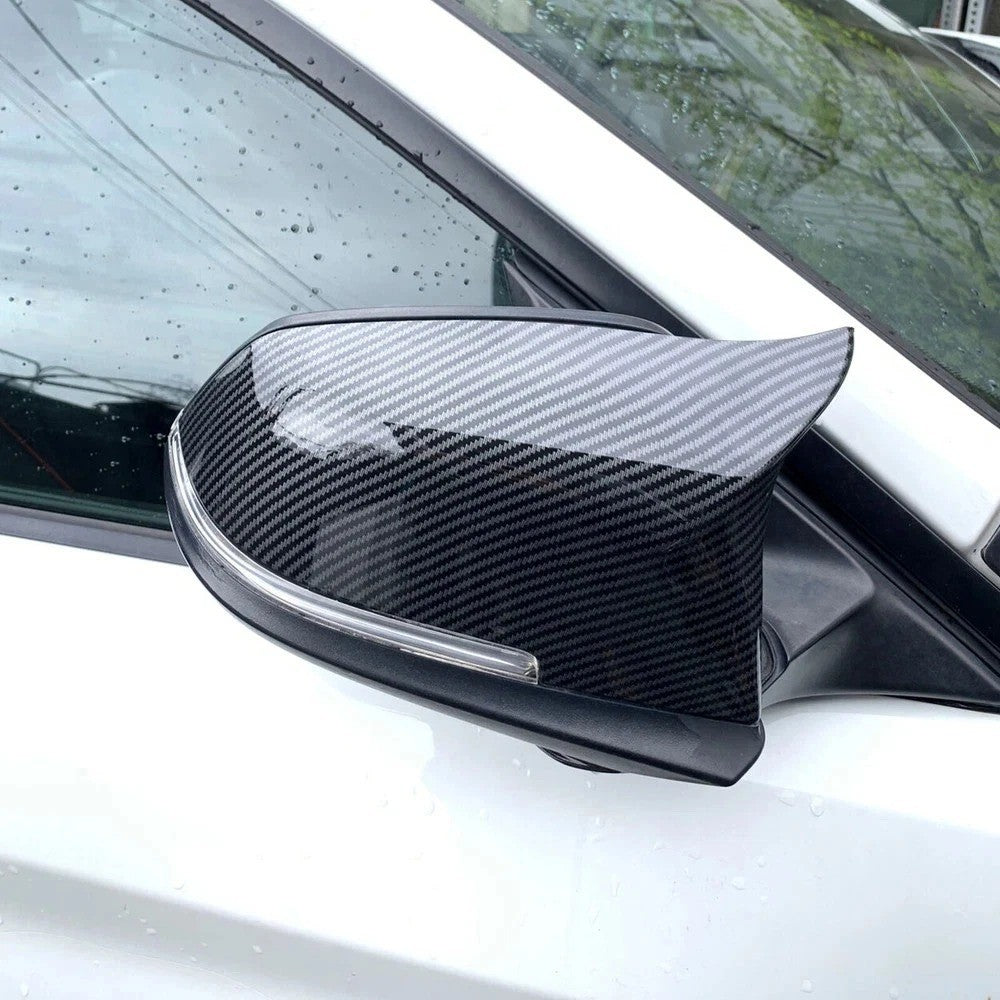 Carbon Fiber Style Side Mirror Cover Caps for BMW 3 Series M3 F20 F30 F31 320i