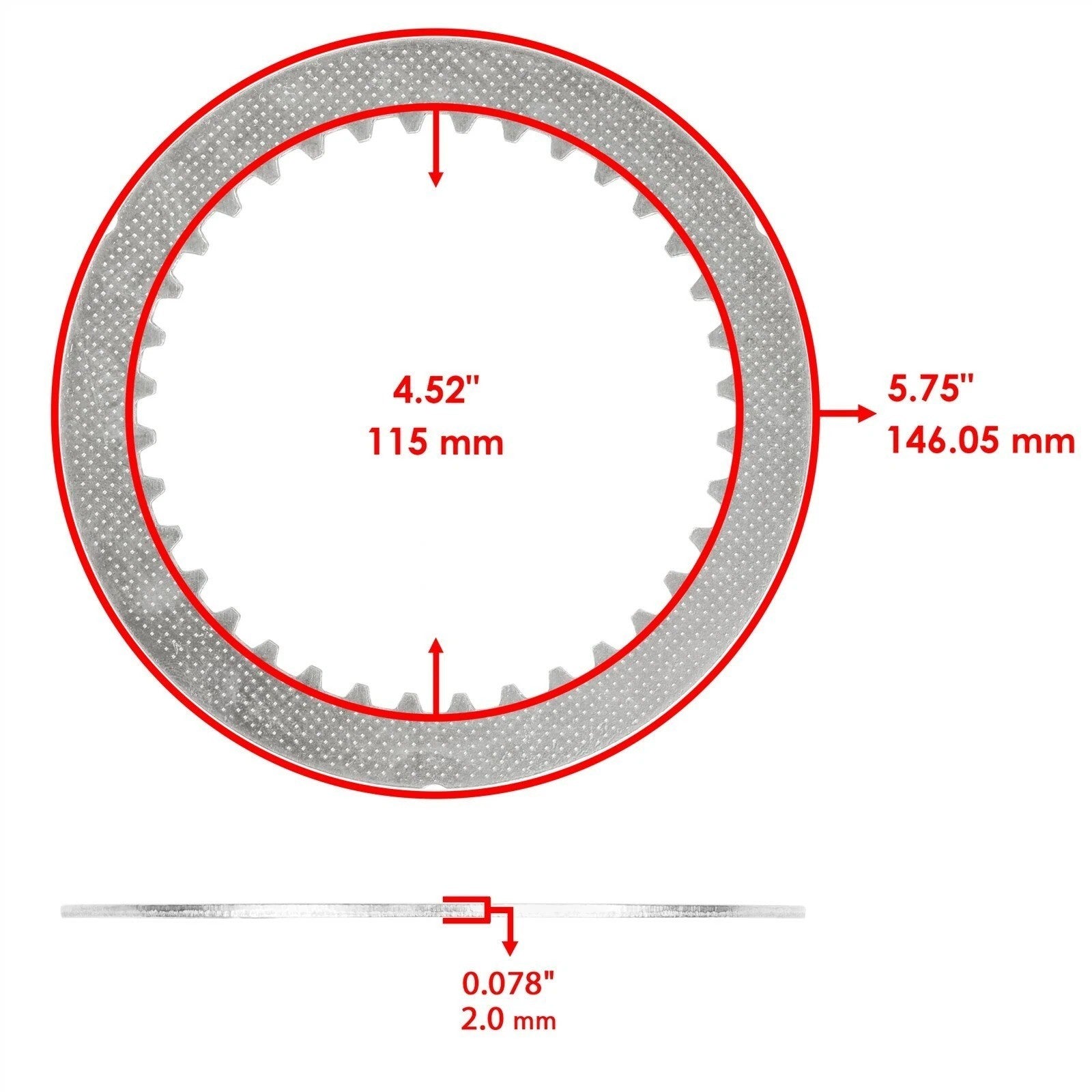 Clutch Friction Steel Plate and Gasket fits Suzuki GSX-R750W GSXR750W 1993-1995 