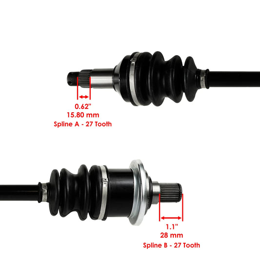 Rear CV Joint Axle & Bearing For Arctic Cat Prowler 700 XT XTX HDX 2009-2015