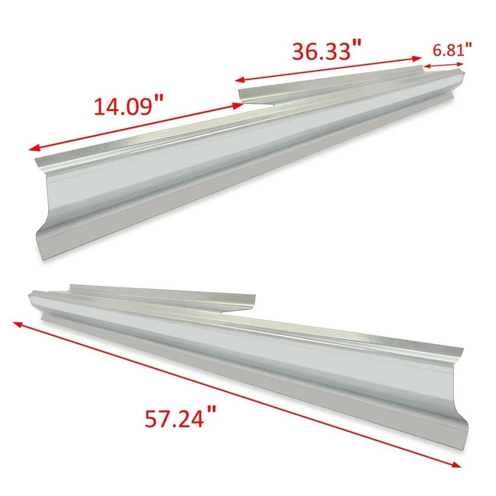 Outer Rocker Panels Pair For 1994-2002 Dodge Ram Regular/Extended Cab Pickup