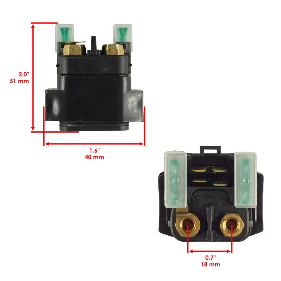 Starter & Relay Solenoid for Yamaha Grizzly 660 YFM660 2002-2008 Atv New