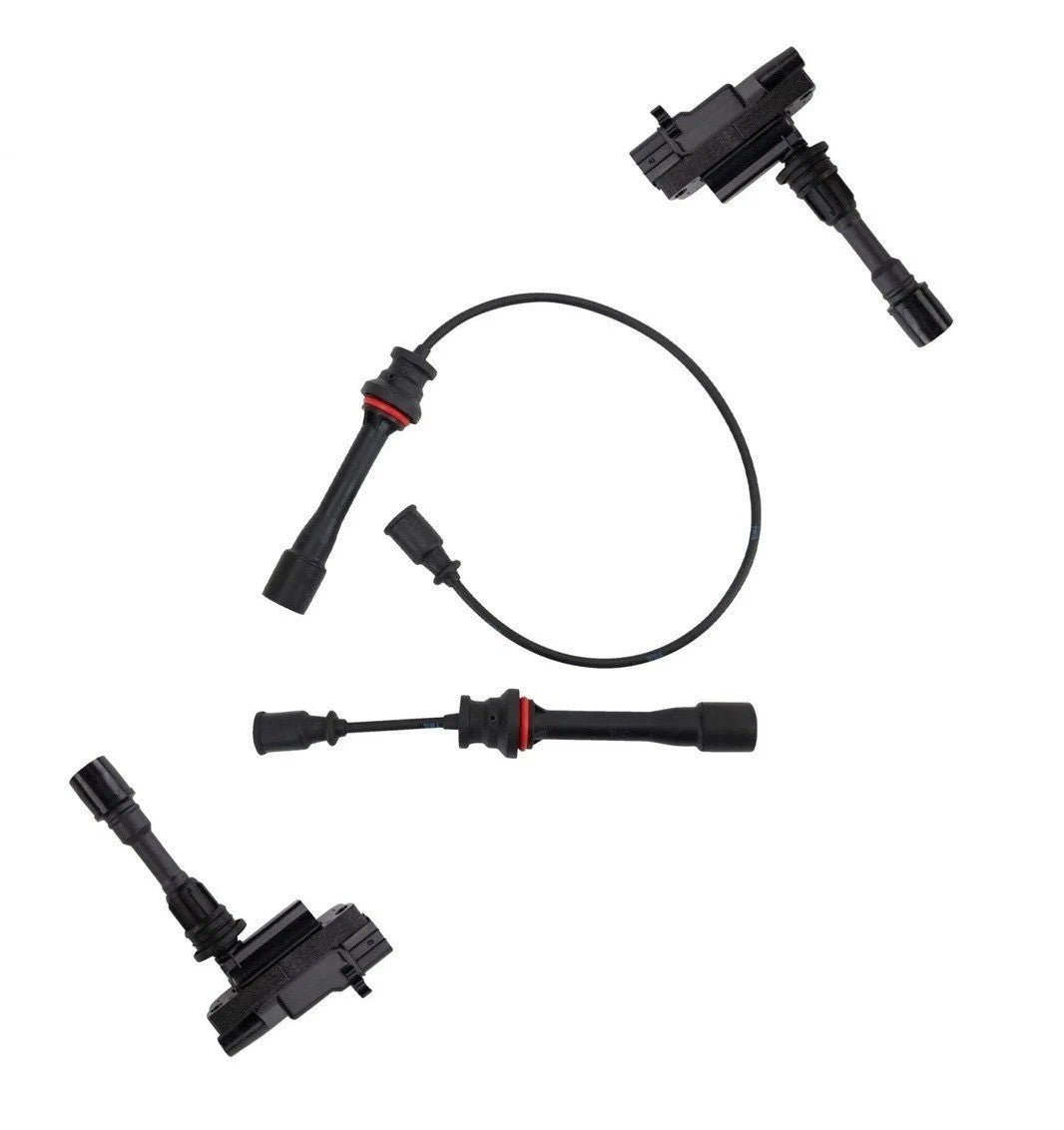 Ignition Coils Spark Plug Wires Kit Fits 2001-2005 Mazda Miata