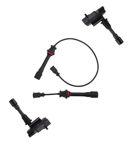 Ignition Coils Spark Plug Wires Kit Fits 2001-2005 Mazda Miata