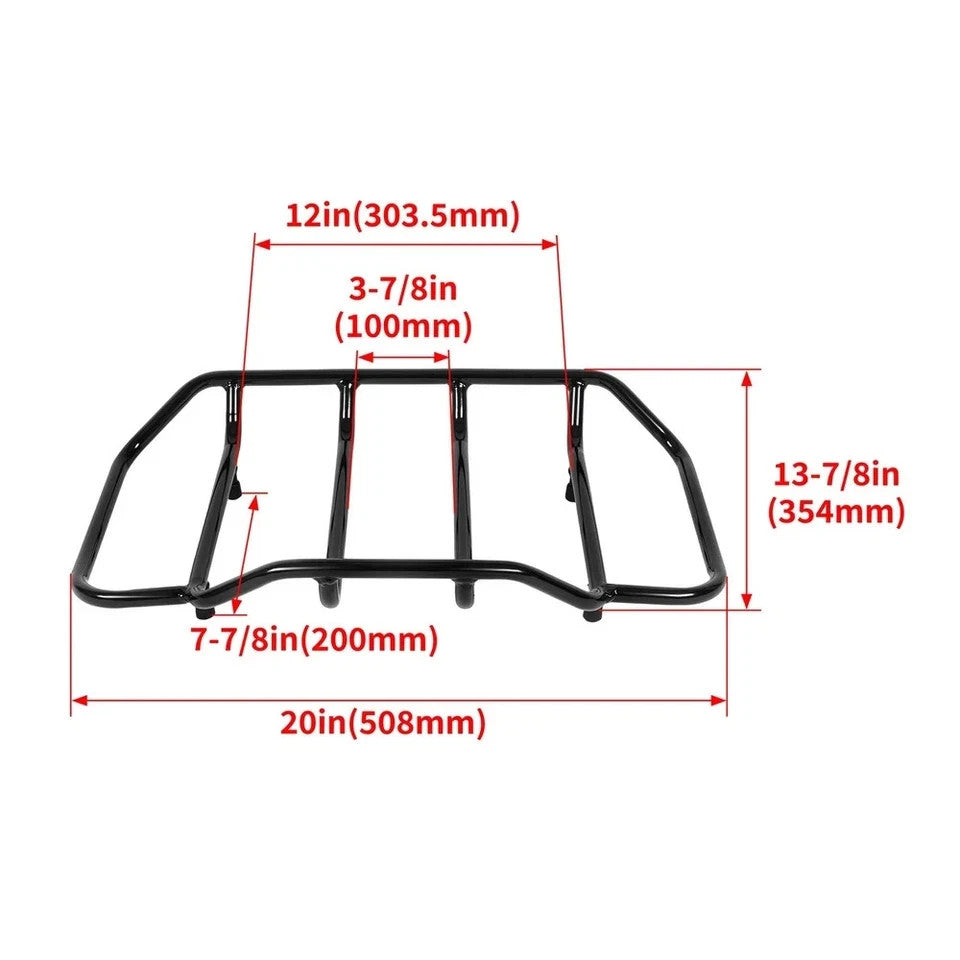 Luggage Rack Top Rack Trunk Pack For Harley Touring Street Glide FLHR Razor/King