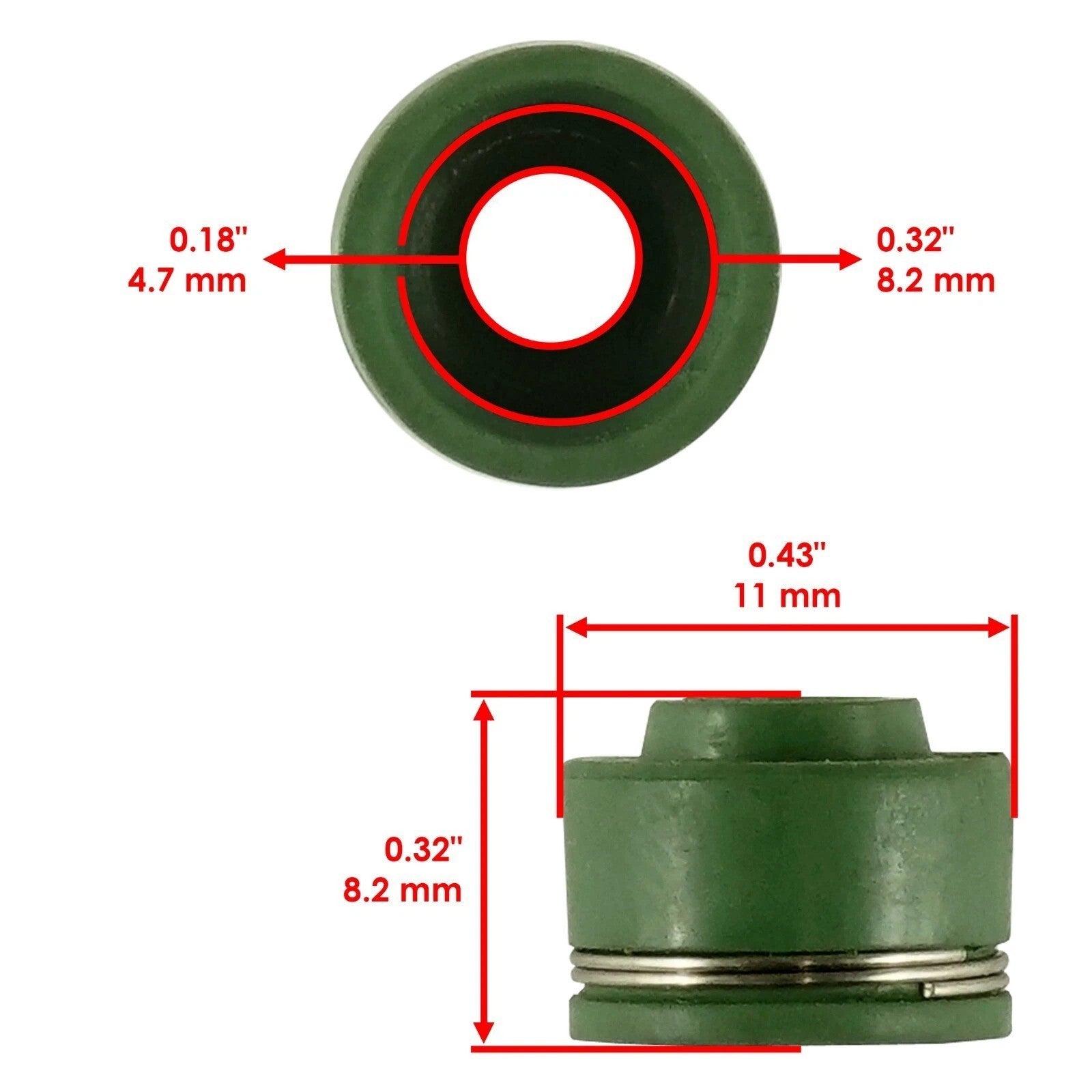 4x Valve Stem Seal for Polaris RZR 570 2012