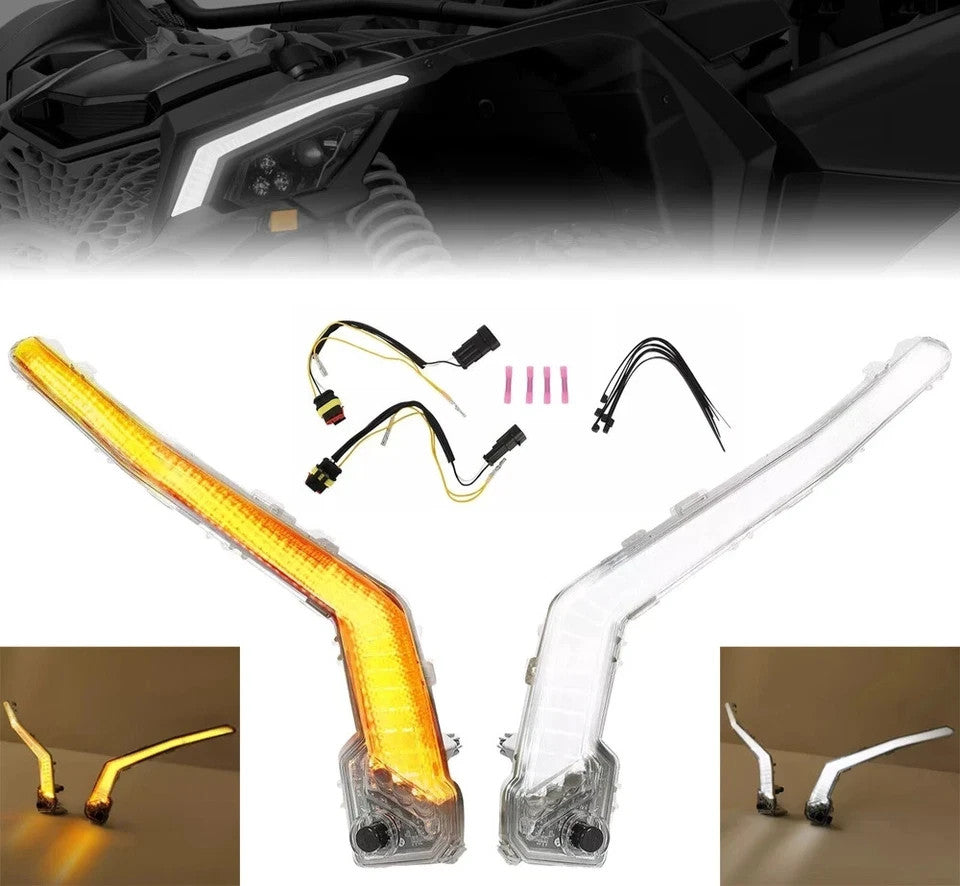 LED Front Signature Turn Signal Light For Can Am Maverick X3 R 17-23 #710004994