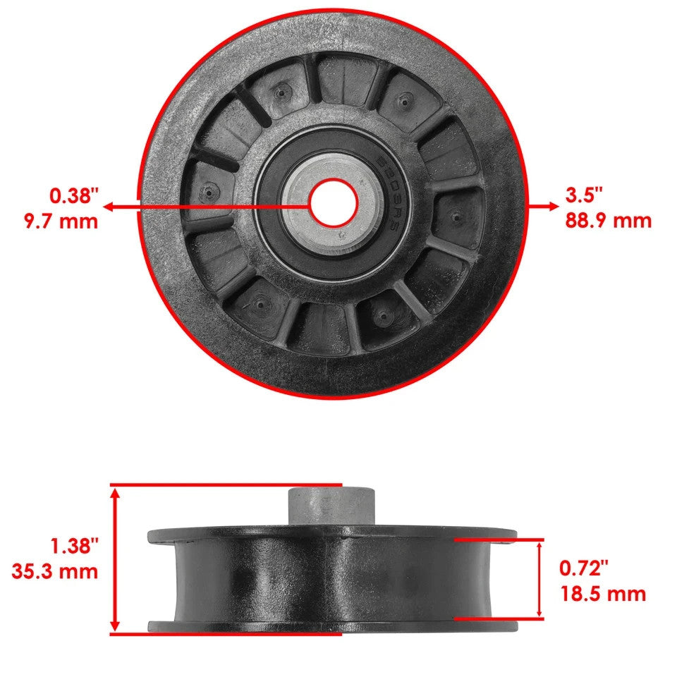 Drive Flat Idler Pulley For Craftsman Ayp Husqvarna 532194327 194327 280663