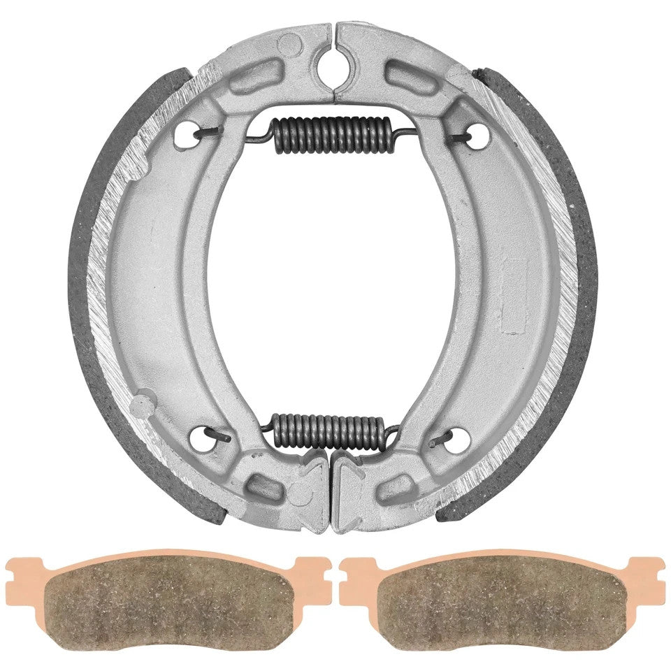 Front Brake Pads and Rear Brake Shoes for Yamaha TW200 Trailway 200 2001-2020