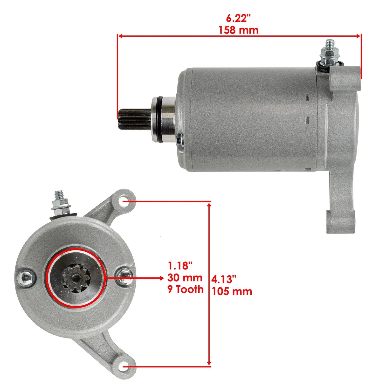 Starter Starting Motor fits Yamaha Big Bear 350 YFM350FW 4x4 2x4 1987 1988-1997