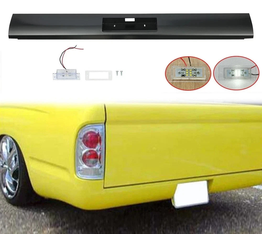 For Toyota Tacoma 1995-2004 Rear Bumper Roll Pan w/LED License Plate Light