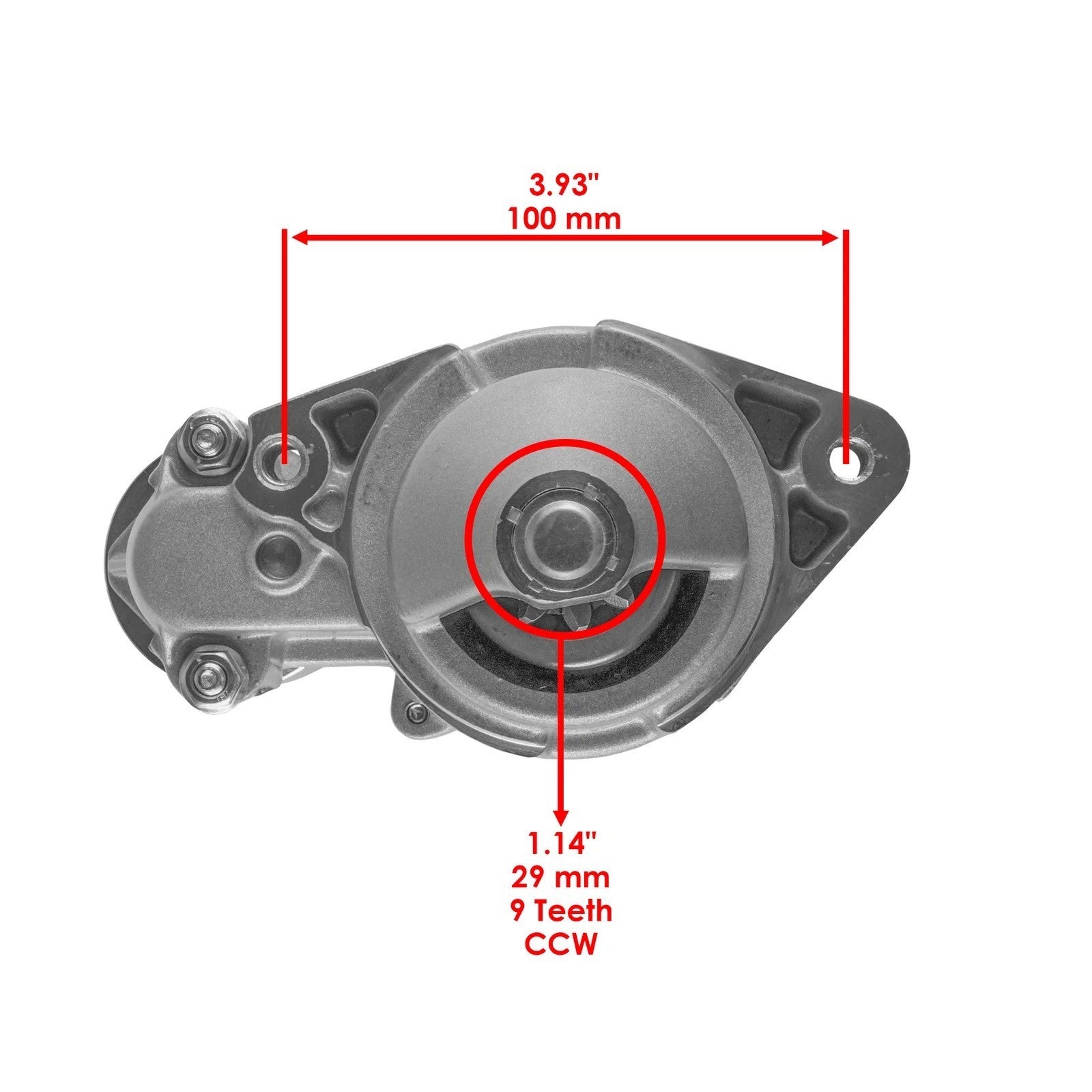 Starter for John Deere Lawn and Garden Tractors GT242 GT262 GT275 / AM108615