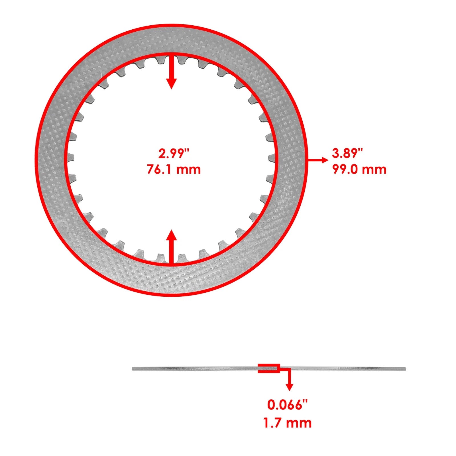 Clutch Friction Steel Plates & Springs Gasket Kit for Kawasaki KX65 2000 - 2024
