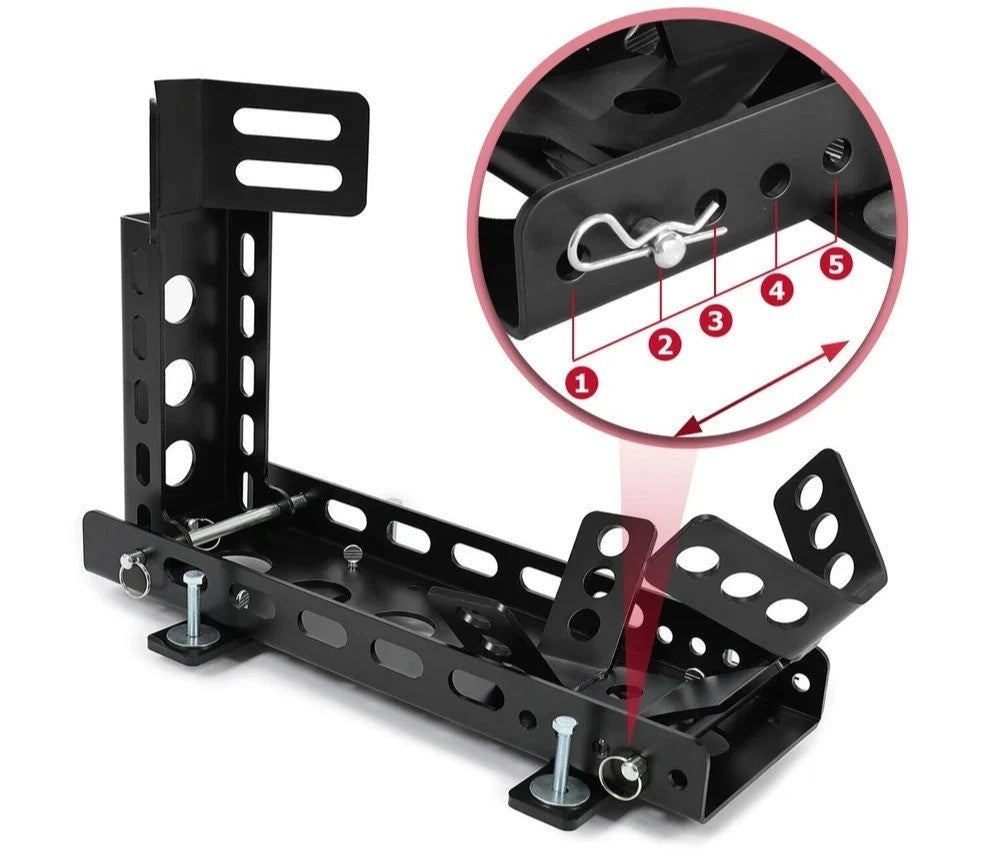Motorcycle Front Rear Wheel Stop Chock Stand w/ Mounting Kit 3000lbs Tire Rack